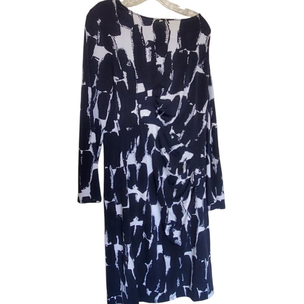 New York & Co. Silky Feel Black White XL Dress